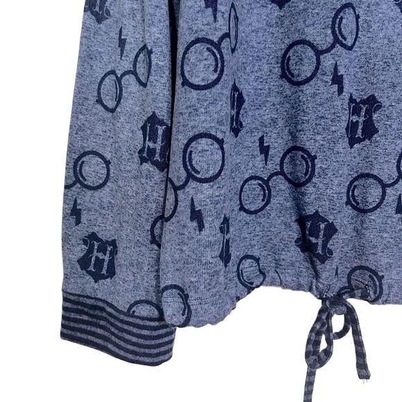 Wizarding World Harry Potter Women's 2-Piece Cozy Pajama Set Navy Blue - Picture 4 of 9